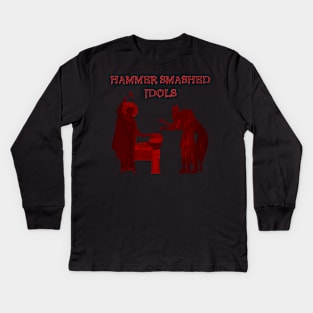 St. Theodore Stratelates Hammer Smashed Idols Cannibal Corpse Christian parody Kids Long Sleeve T-Shirt